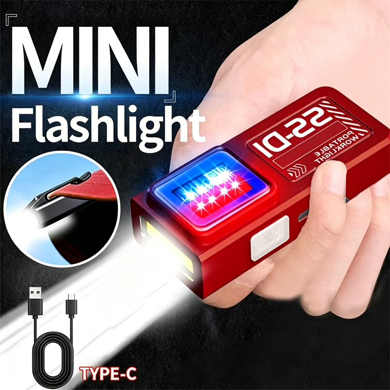 Diy Lamp Electronics - 1/2 Buah Senter LED COB Mini