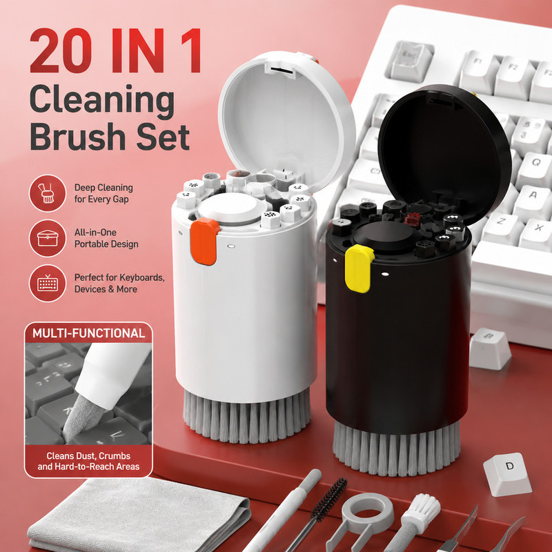 Diy Electronics Workshop - Stok Tersedia Kit Pembersih Keyboard 20-In-1