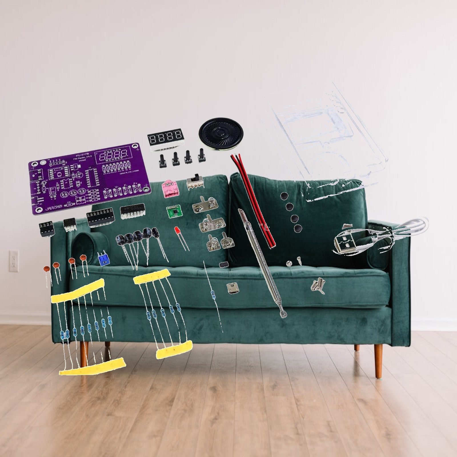 Diy Electronics Projects For Adults - Kit Radio FM Kit Hobi Penyolderan