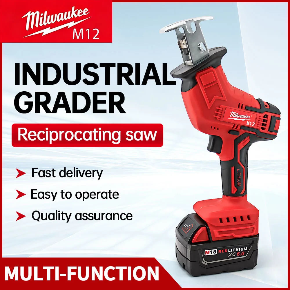 Milwaukee Drill Sawzall - Milwaukee M12 18V Gergaji Reciprocating Tanpa