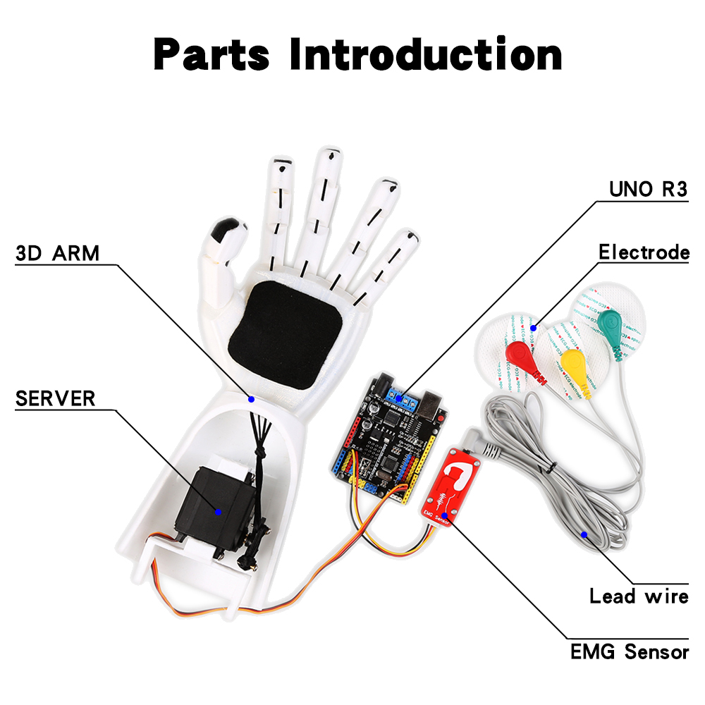 Sensor EMG lengan robot Sensor - Diy Electronics Kits ulasan dan harga