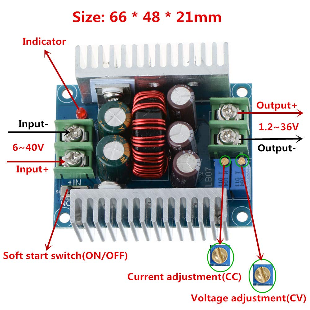 Modul Step Down CC 300W, Regul - Dc Power Supply Variable ulasan dan harga