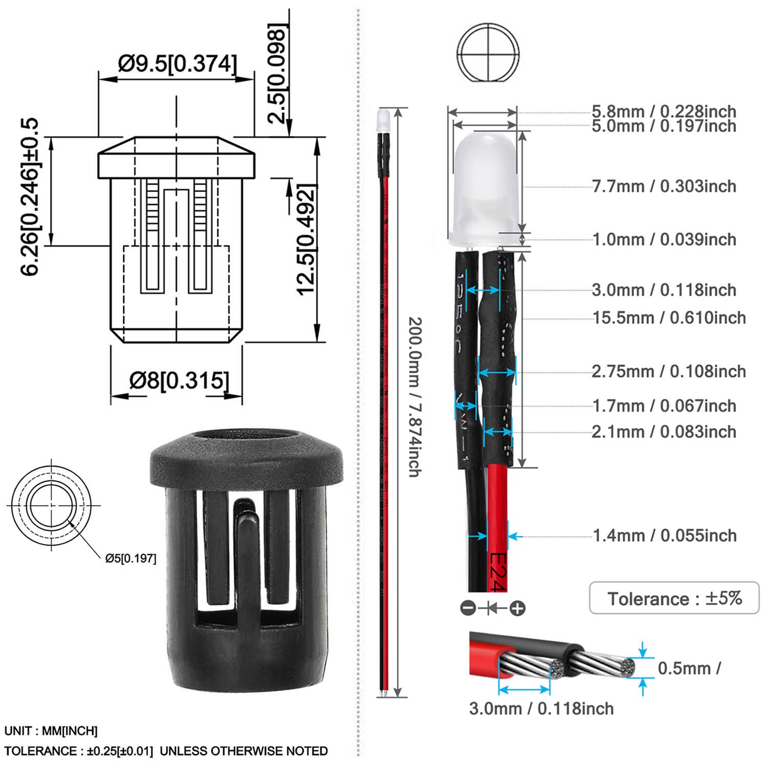 Kit Dioda LED Terdistribusi 5m - Hobby Diy Electronics Kit ulasan dan harga