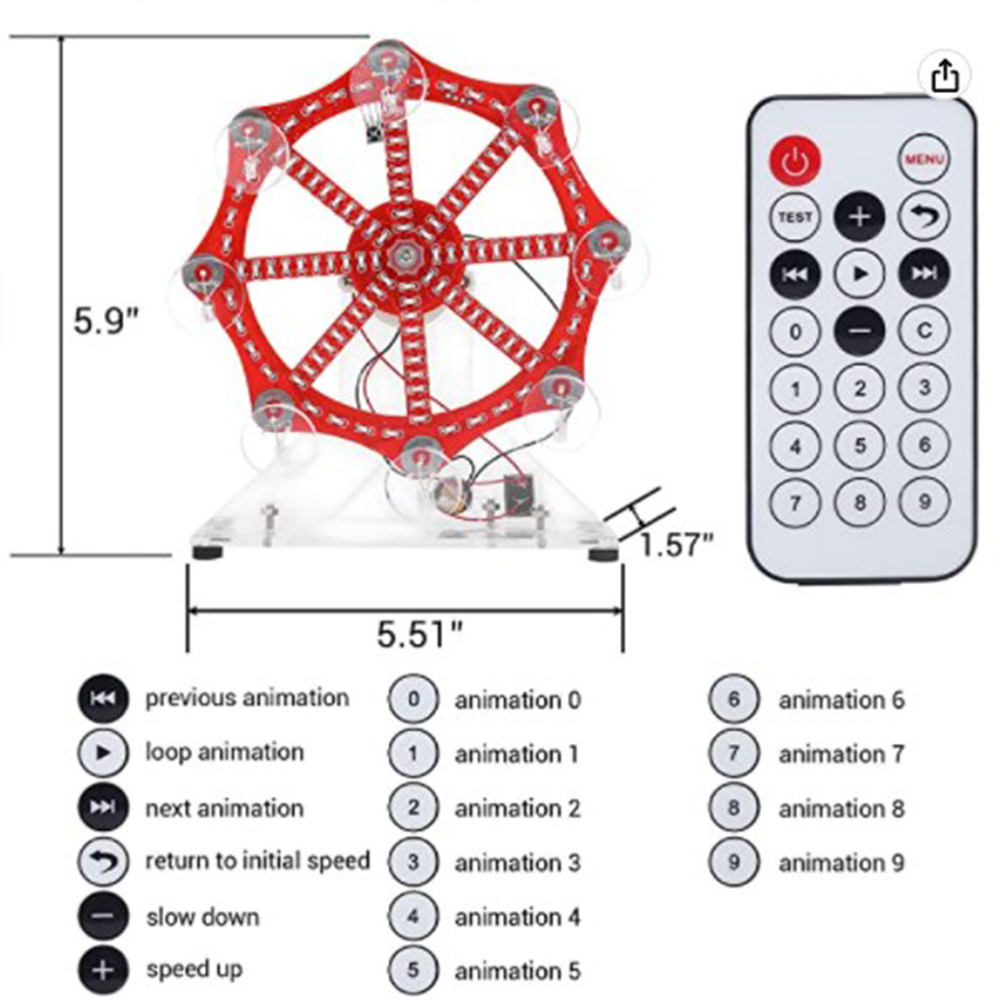 Kit DIY Roda Ferris Berputar E - Diy Electronics For Adults ulasan dan harga