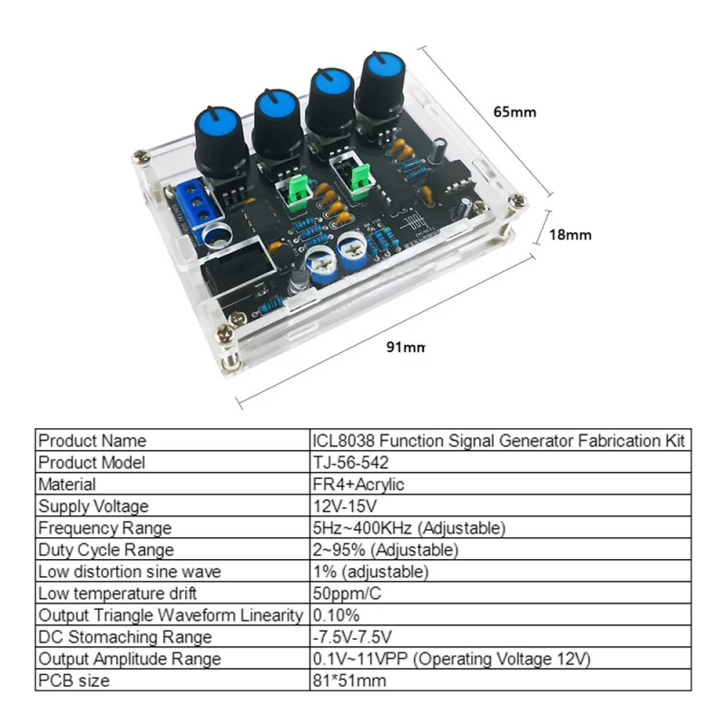 DIY ICL8038 Generator sinyal f - Diy Electronics Workshop ulasan dan harga