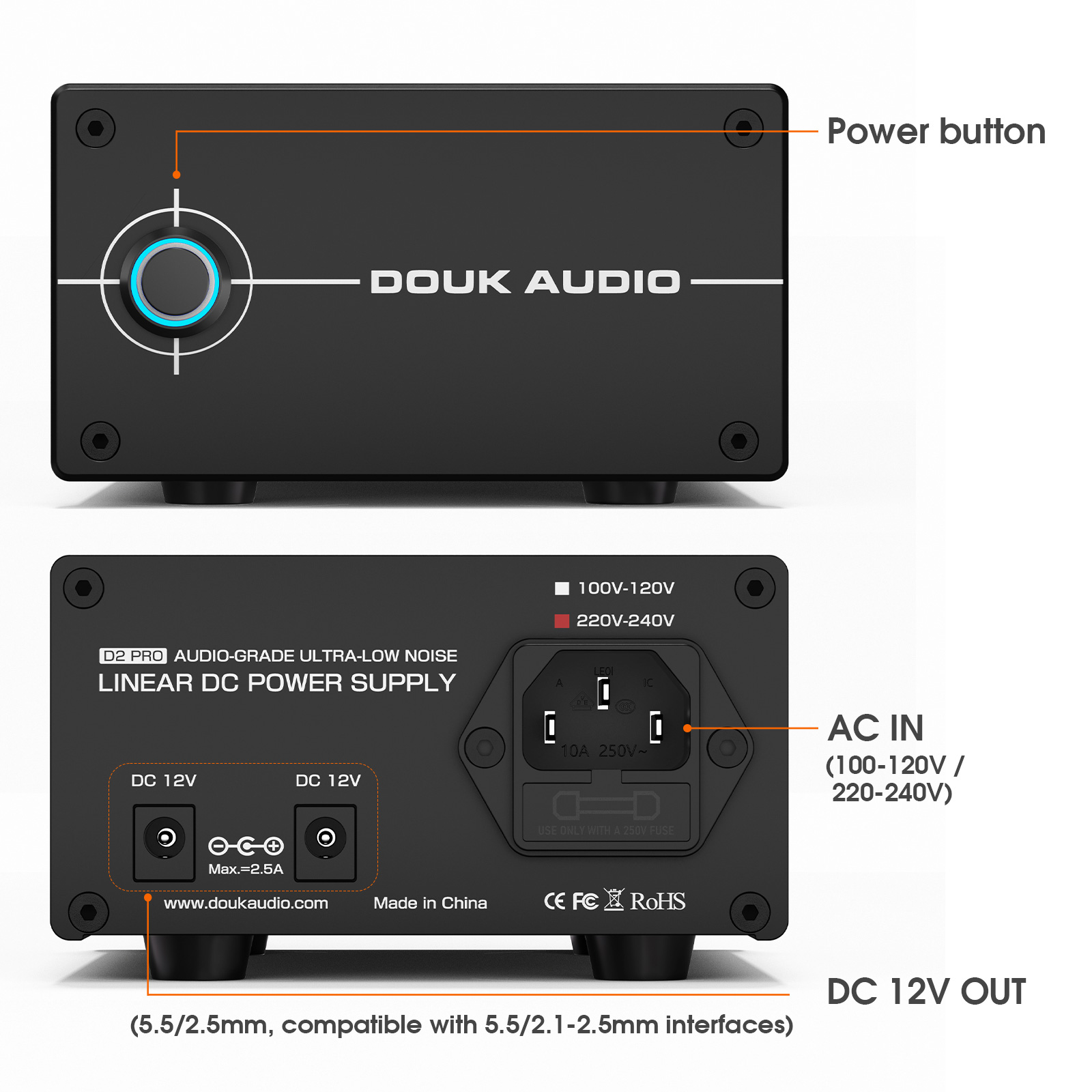 Douk Audio DC 12V 35W Catu Day - Dc Power Supply Variable ulasan dan harga