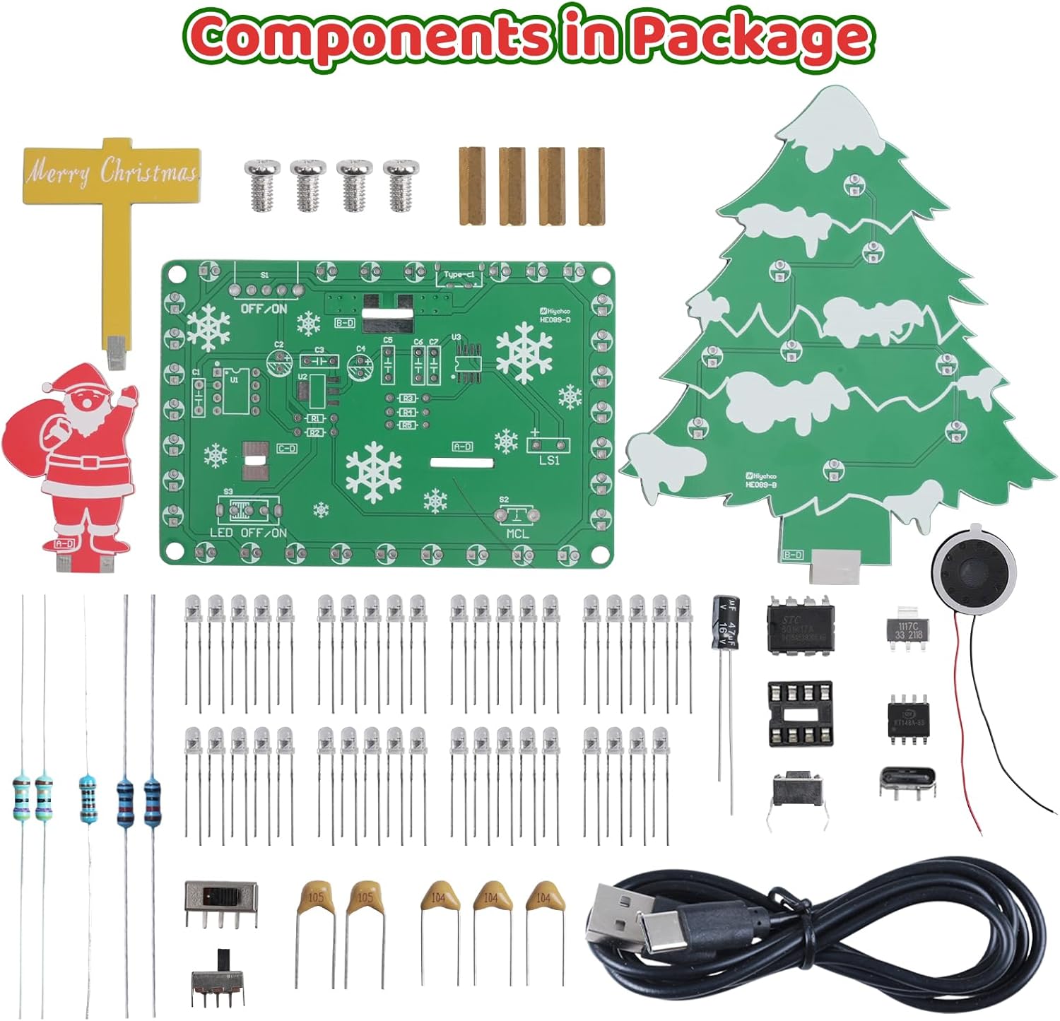 Kit Pematrian Pohon Natal Musi - Diy Electronics Projects For Adults ulasan dan harga