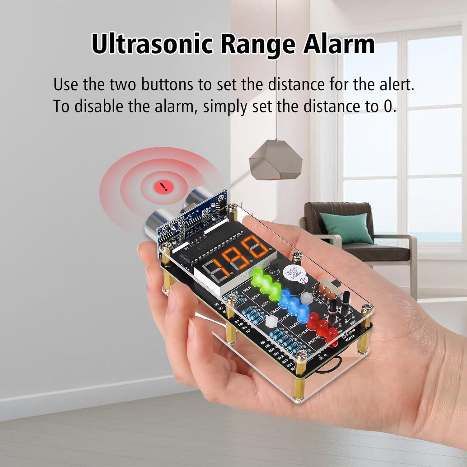 Kit Alarm Jarak Ultrasonik DIY - Diy Electronics For Adults ulasan dan harga