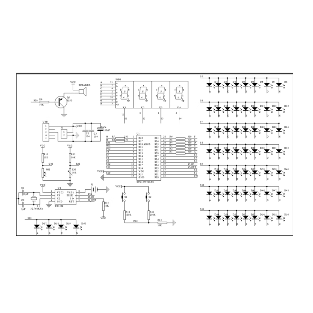 Kit Elektronik DIY Jam LED Ber - Diy Electronics For Adults ulasan dan harga