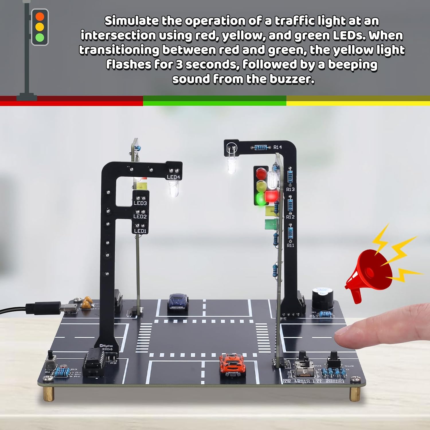 Kit Simulator Lampu Lalu Linta - Diy Electronics Projects For Adults ulasan dan harga
